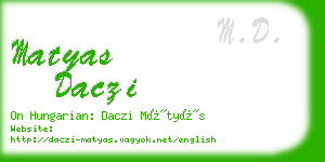 matyas daczi business card